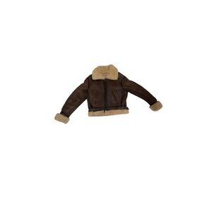 Redskins “Territoire” Vintage Brown Shearling Bomber Jacket - Men’s Size Large